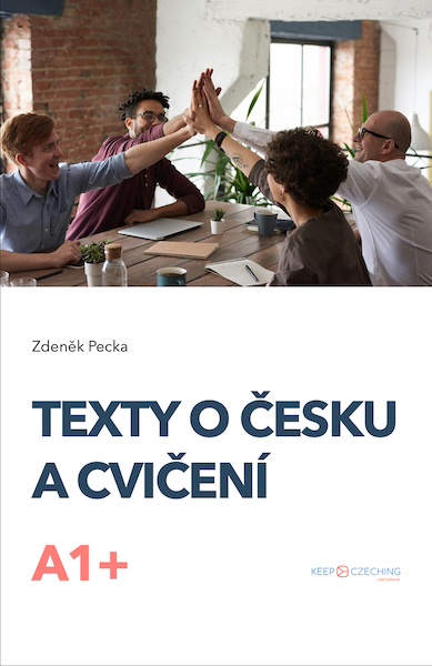 A Czech language workbook with texts and exercises about the Czech Republic, Czech realia, and culture for A1 level students.